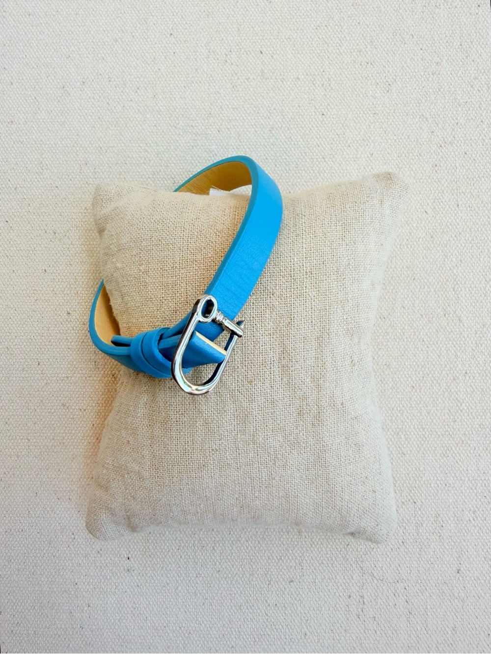 *Single Leather Band* KEEP COLLECTIVE Retired Buckle Clasp Teal (Display)